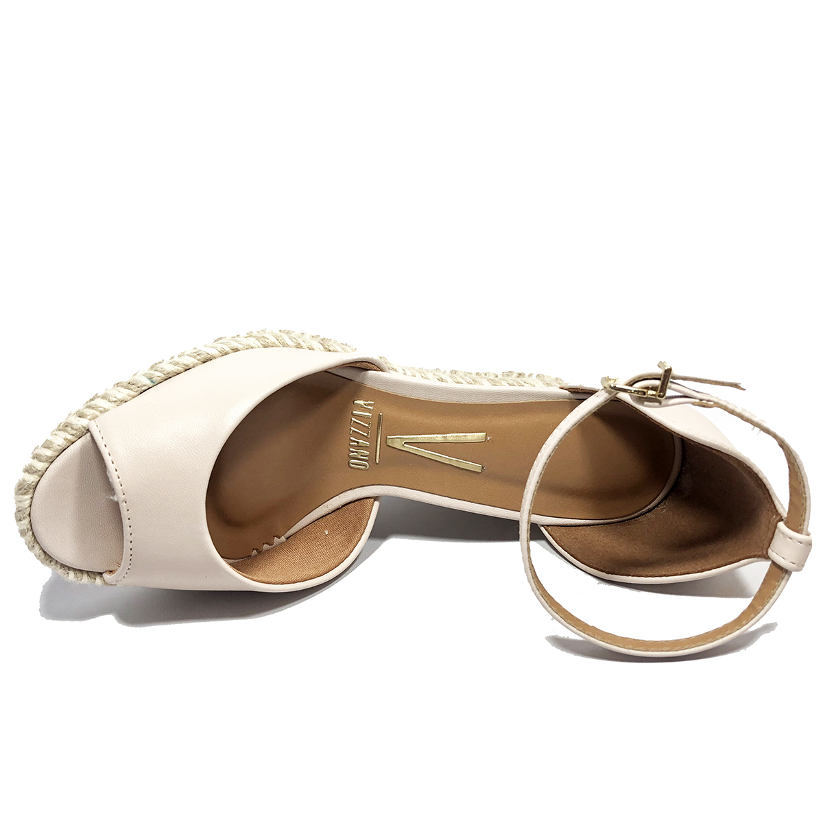 sandália vizzano espadrille rosa
