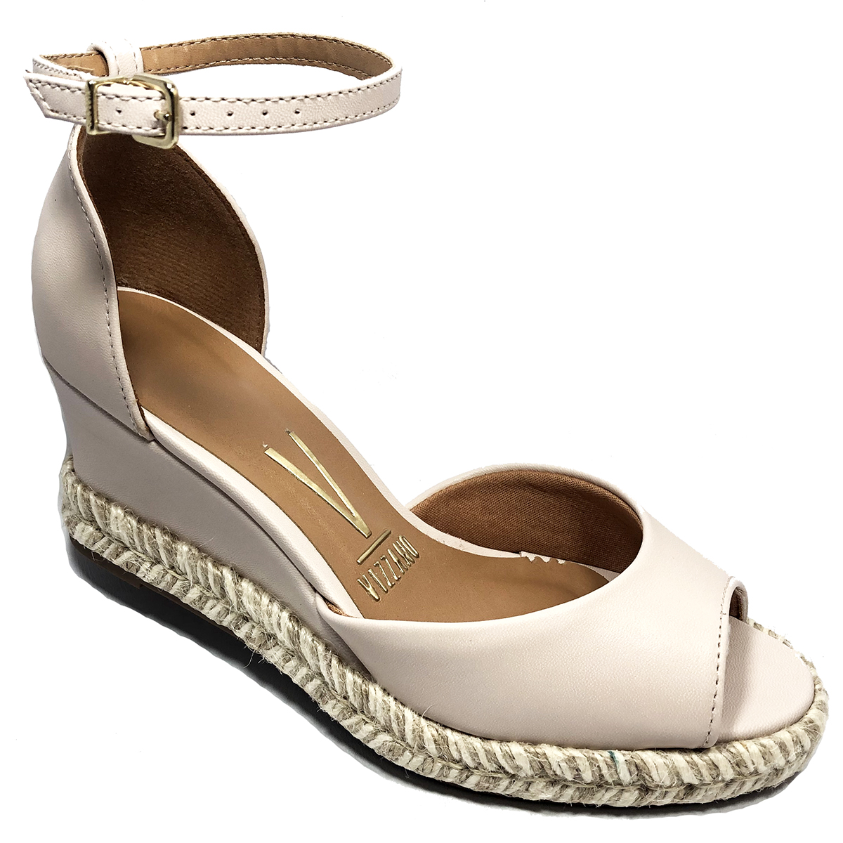 sandália anabela vizzano espadrille corda feminina