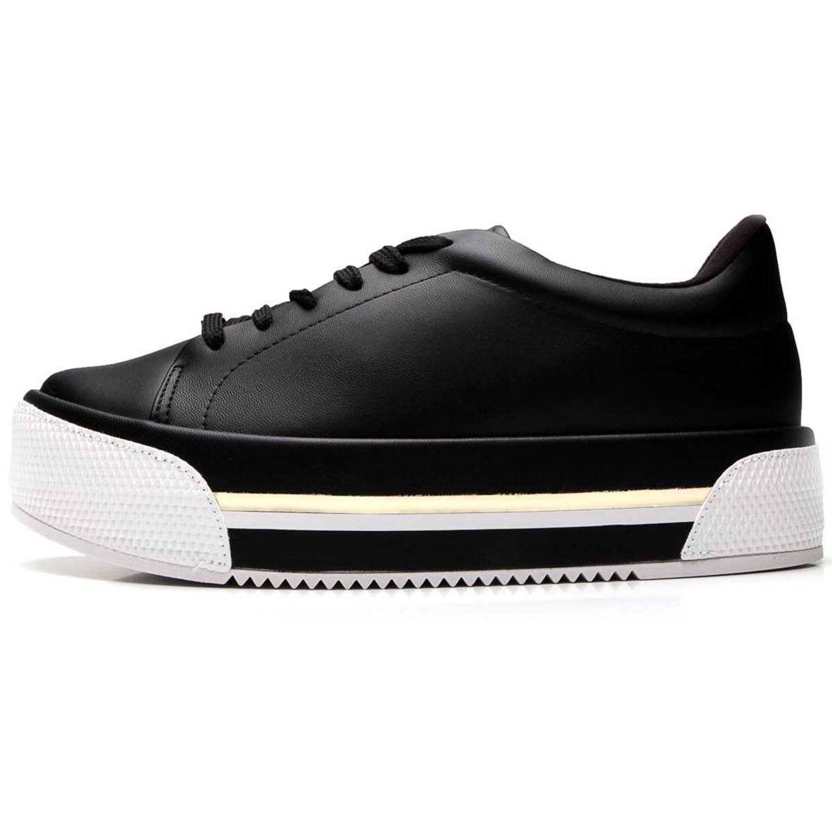 tênis flatform vizzano listras preto