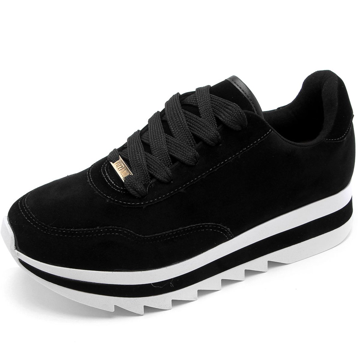 tenis vizzano preto e branco