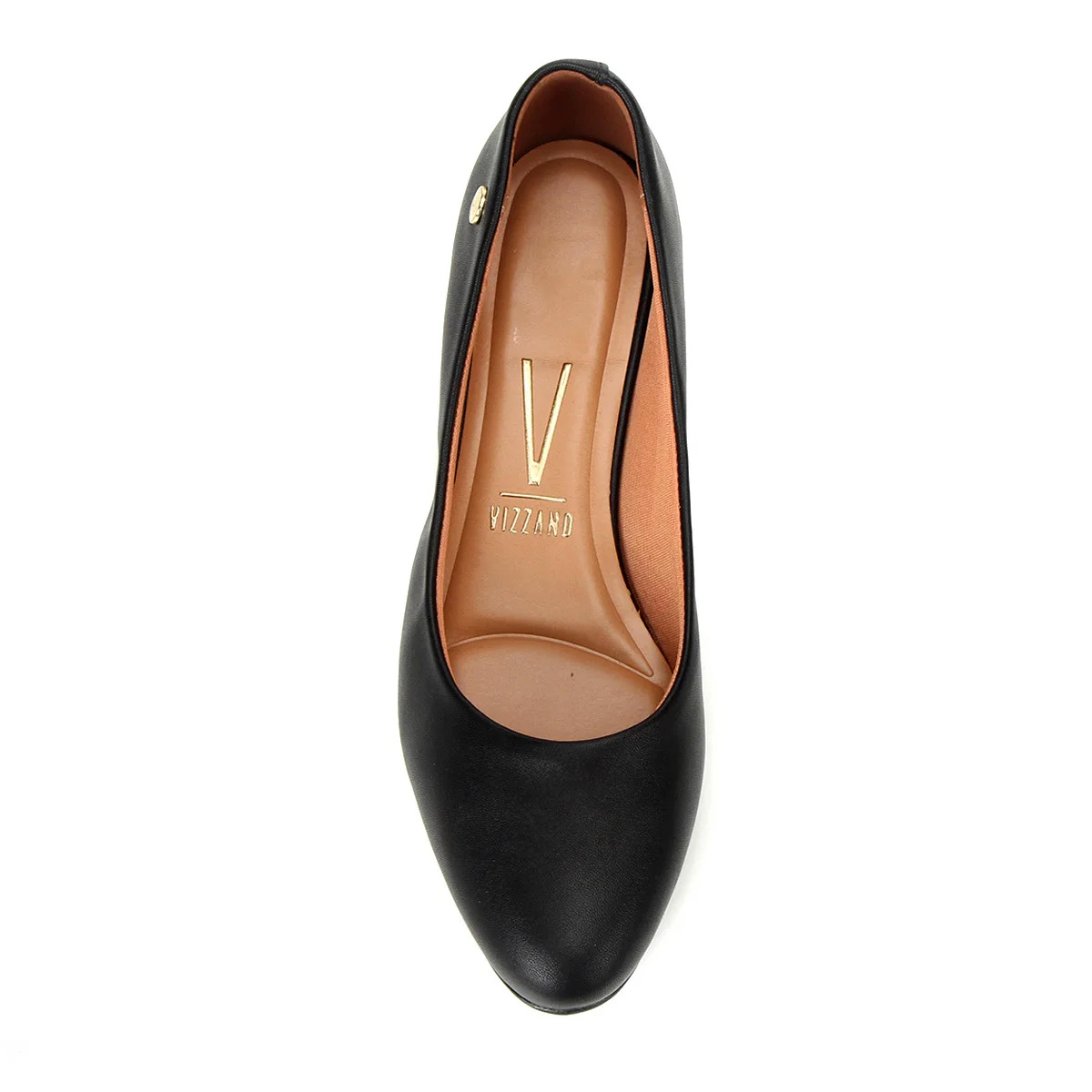 Scarpin bico redondo best sale vizzano