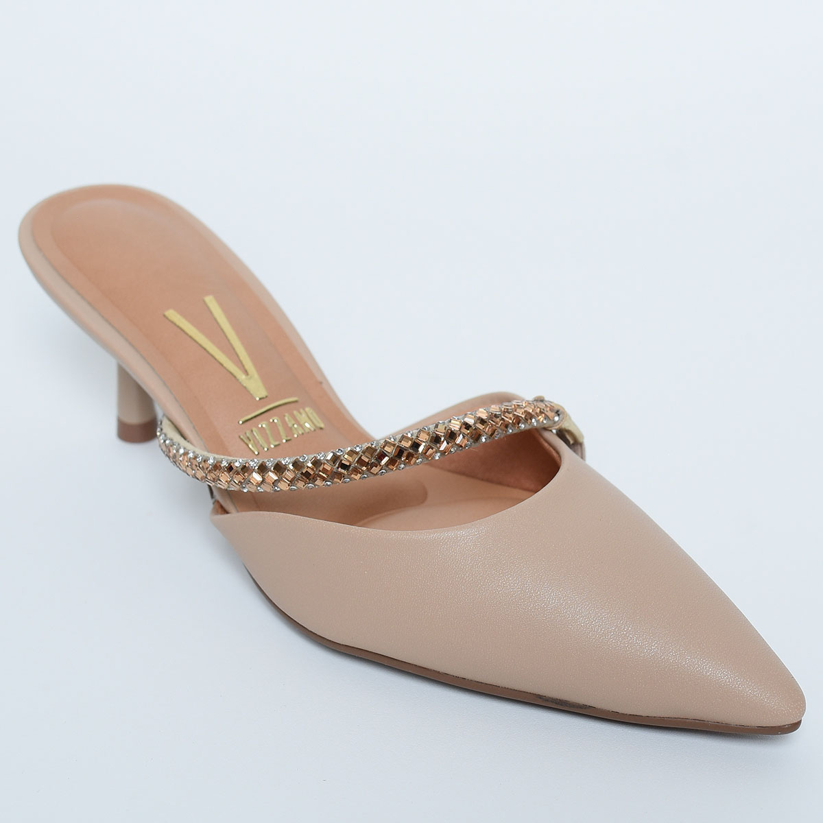 Mule sales feminino bege