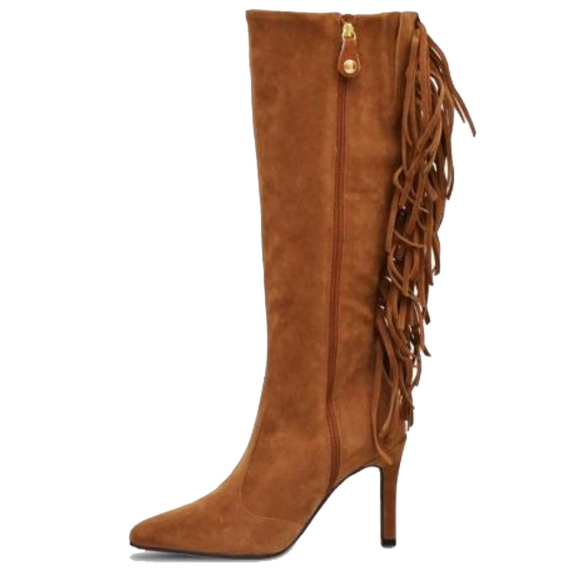 bota vizzano cano curto com franja