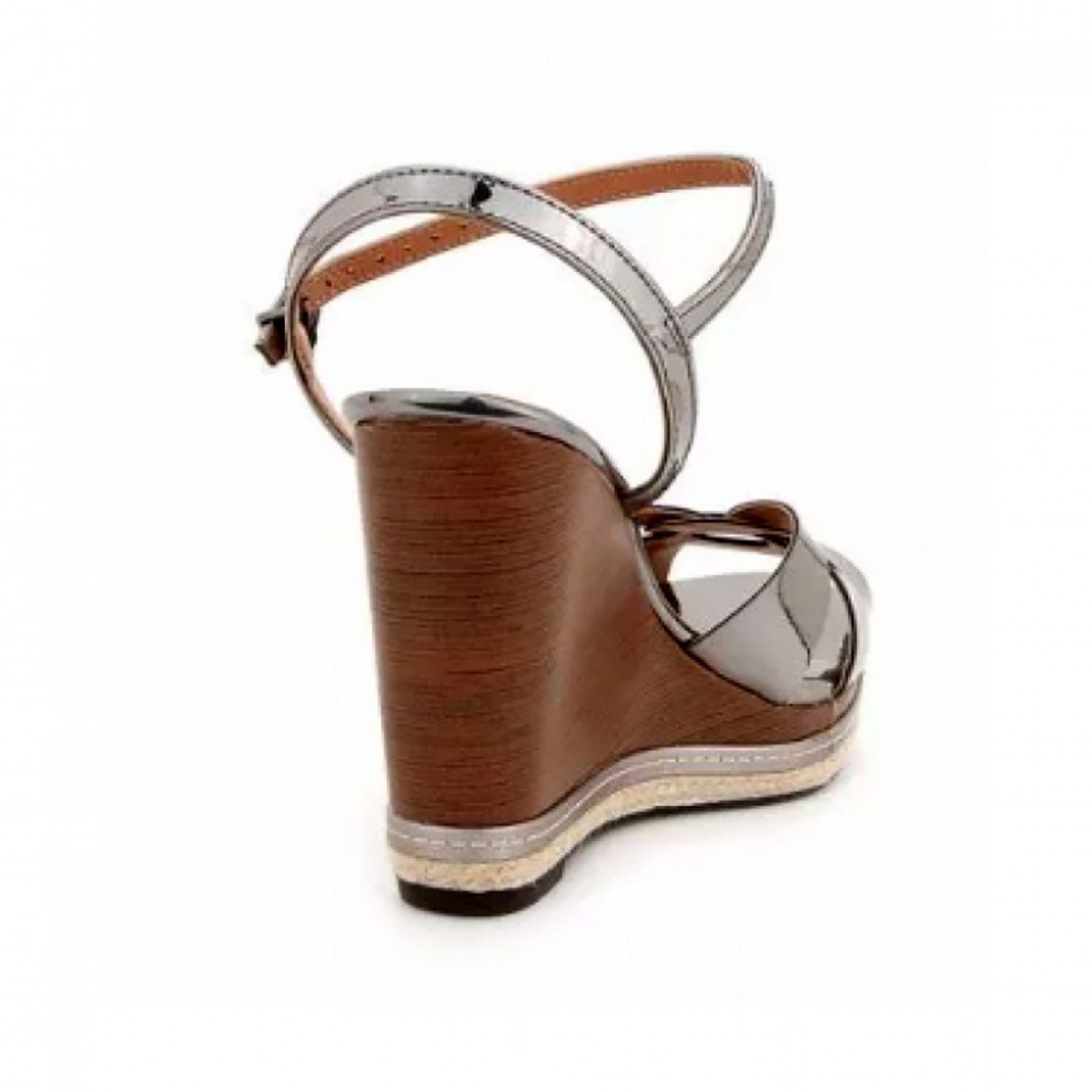 Sandália Anabela Vizzano Metal Glamour Grafite - Compre Agora | Cabana  Magazine