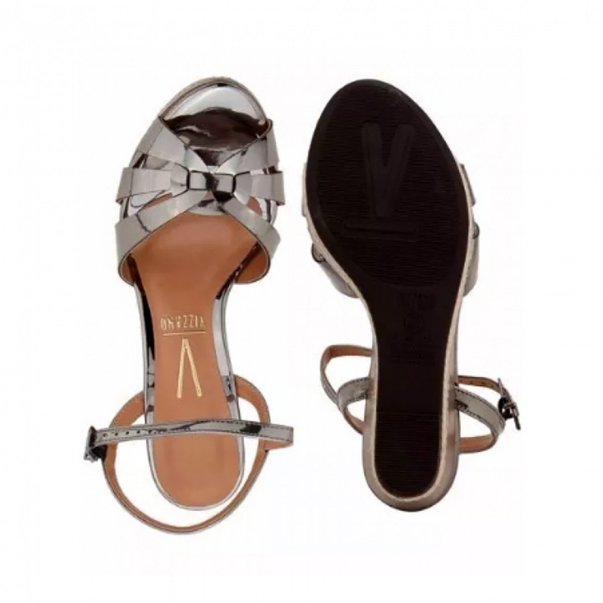 Sandália Salto Fino Vizzano Festa PRETO/GRAFITE 14250 Com o Melhor Preço na  Vizzent