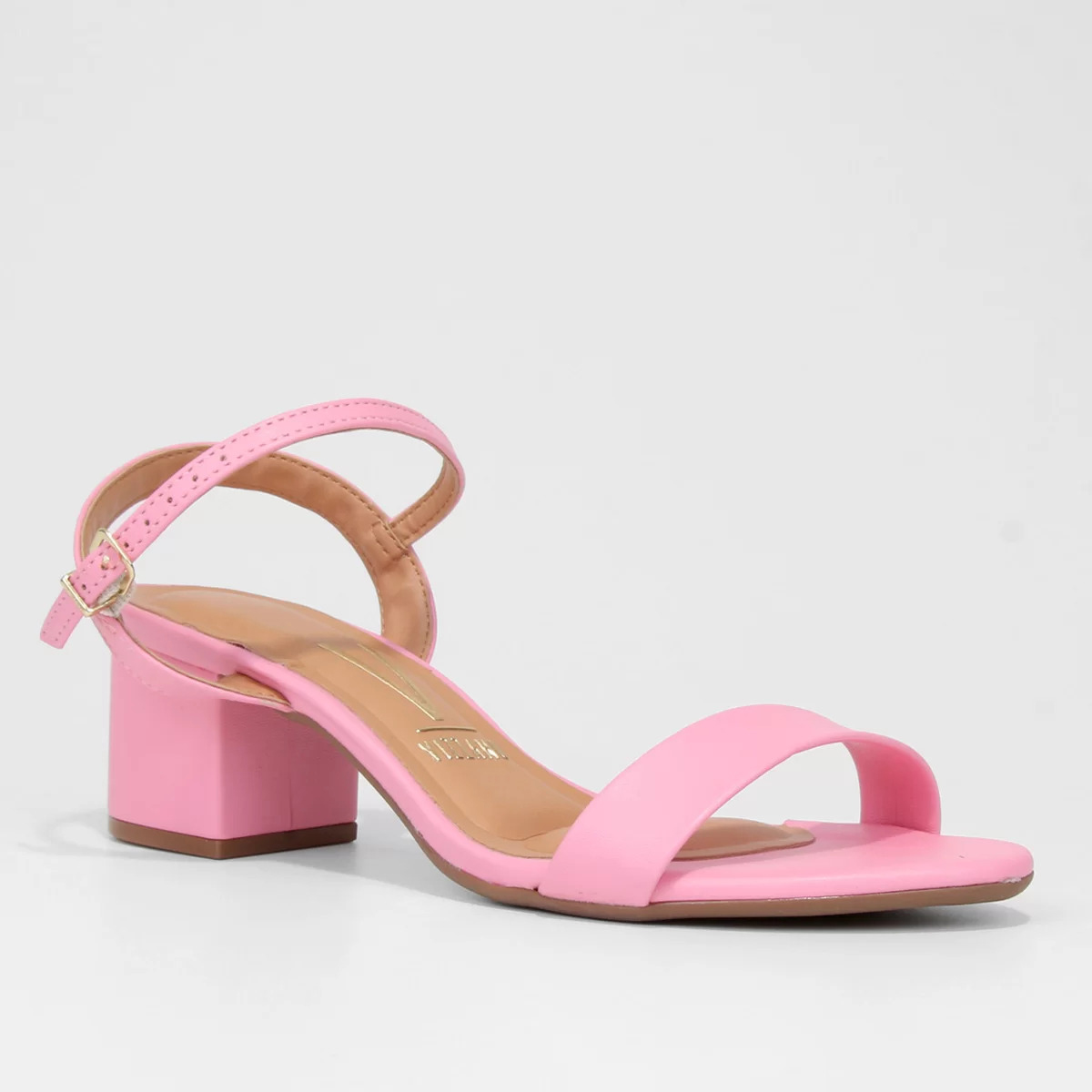 Sandália Vizzano Salto Médio Feminina Rosa Antigo - Compre Agora ...
