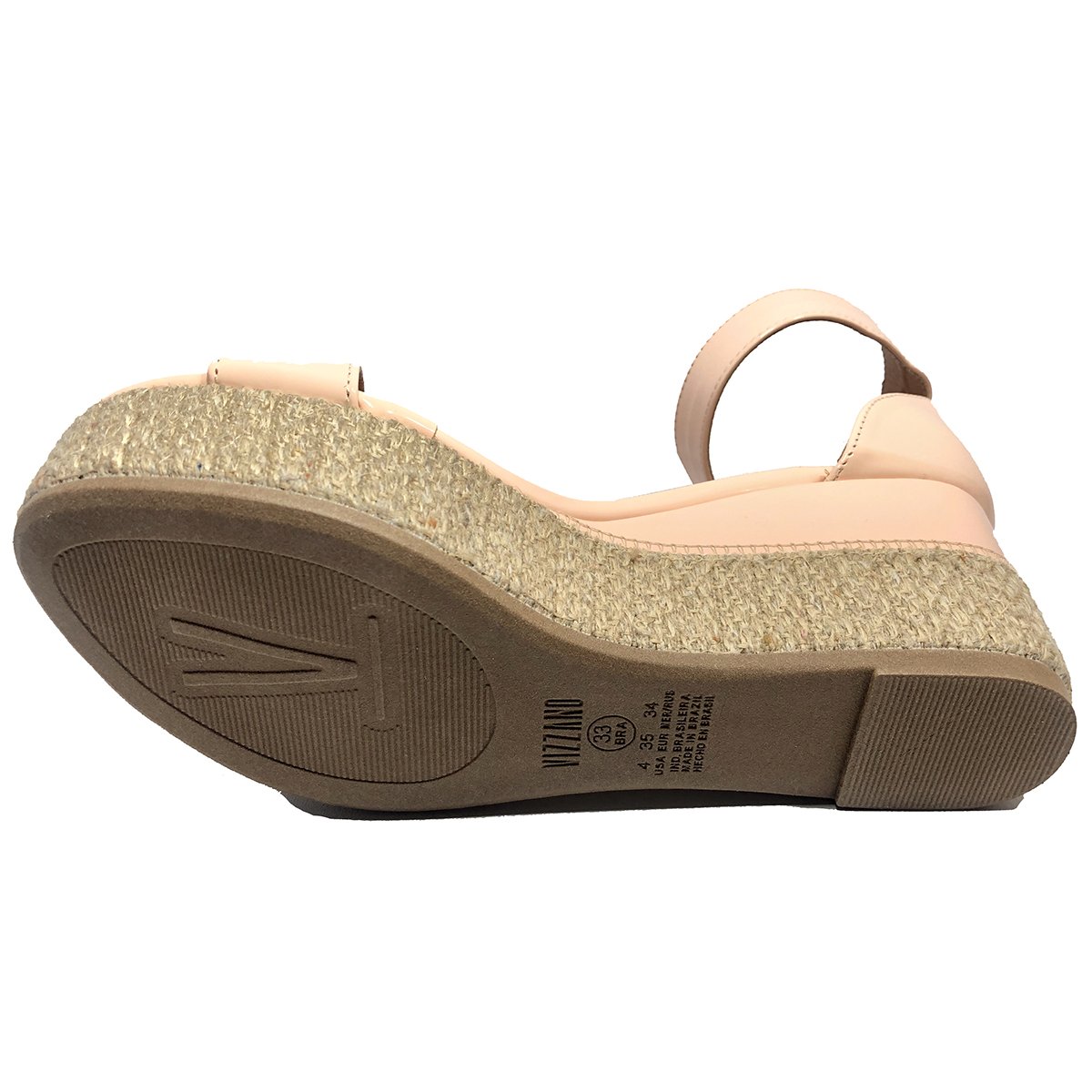 Sandália Anabela Vizzano Verniz Fivela Pêssego - Compre Agora | Cabana  Magazine