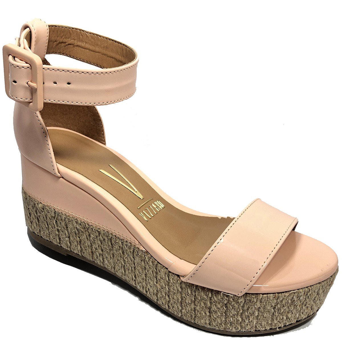 Sandália Anabela Vizzano Verniz Fivela Pêssego - Compre Agora | Cabana  Magazine