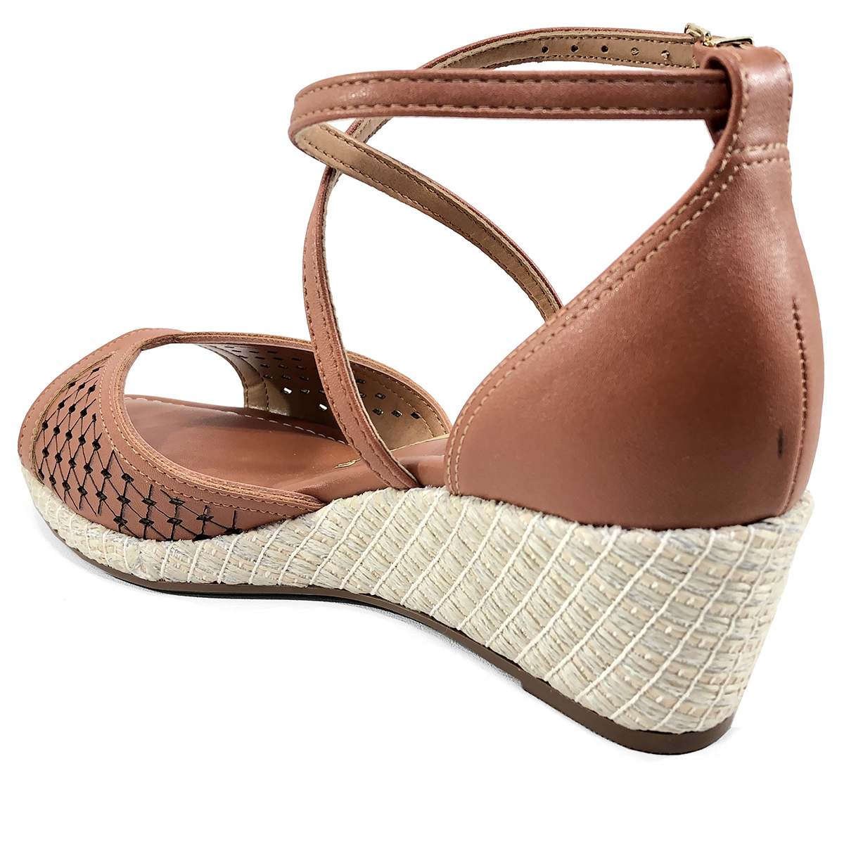 sandalia baixa caramelo