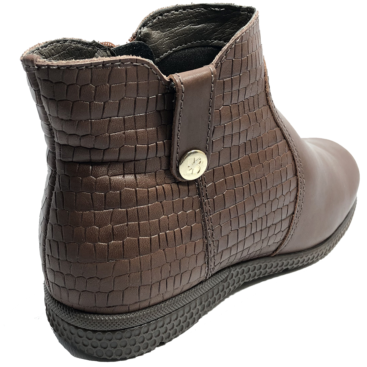 bota bottero cano curto salto baixo