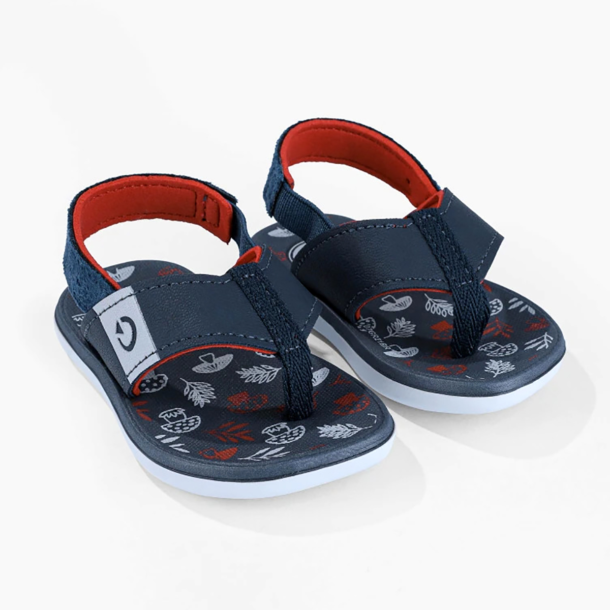 Chinelo Cartago Mini Dedo Grendene Infantil Azul e Vermelho