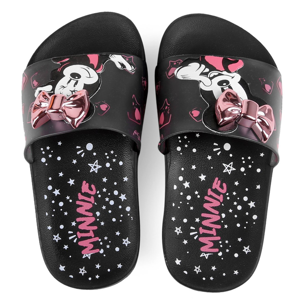 Chinelo Slide Infantil Grendene Minnie Fashion Fun Preto - Compre Agora |  Cabana Magazine