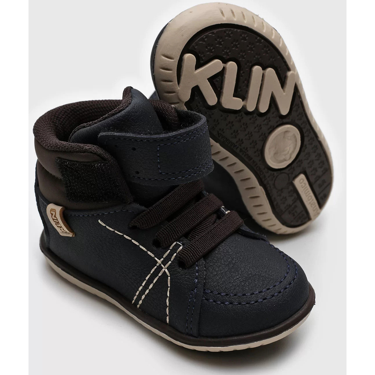 Botinha Infantil Klin Pespontos Menino Marinho - Compre Agora | Cabana  Magazine