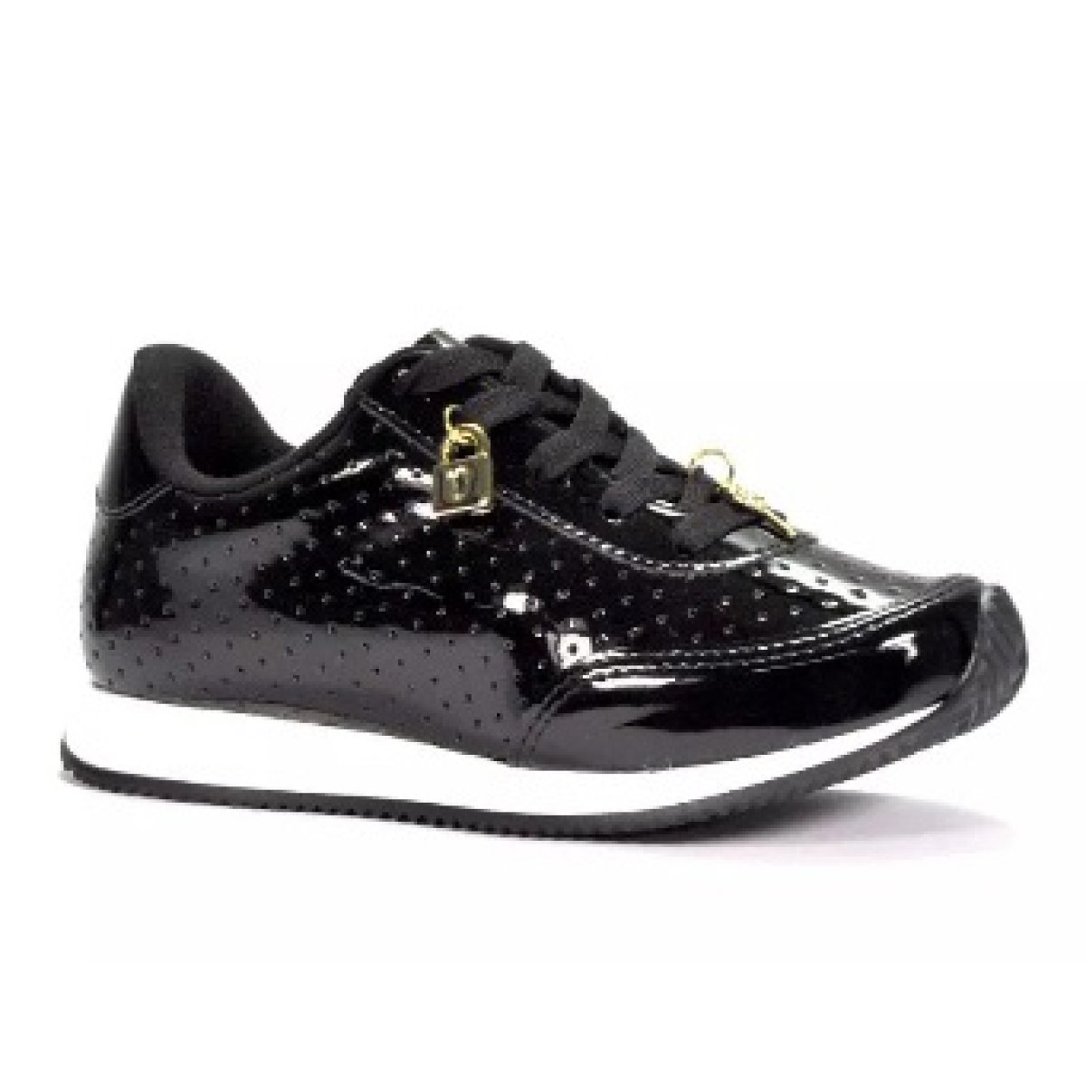 Tenis All Star Preto Brilho Cano Alto Feminino Premium