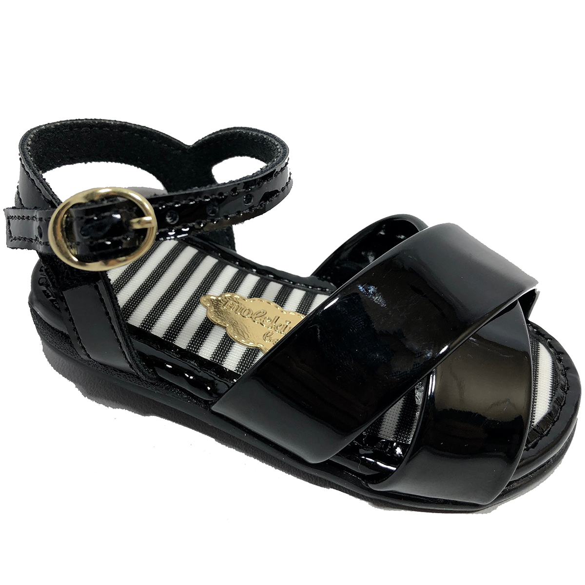 sandalia molekinha verniz