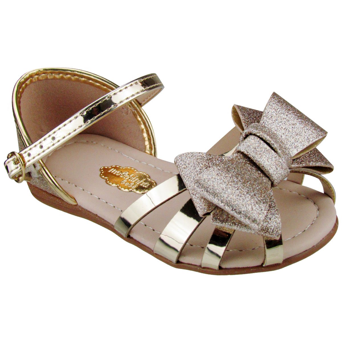 sandalia molekinha menina rosa