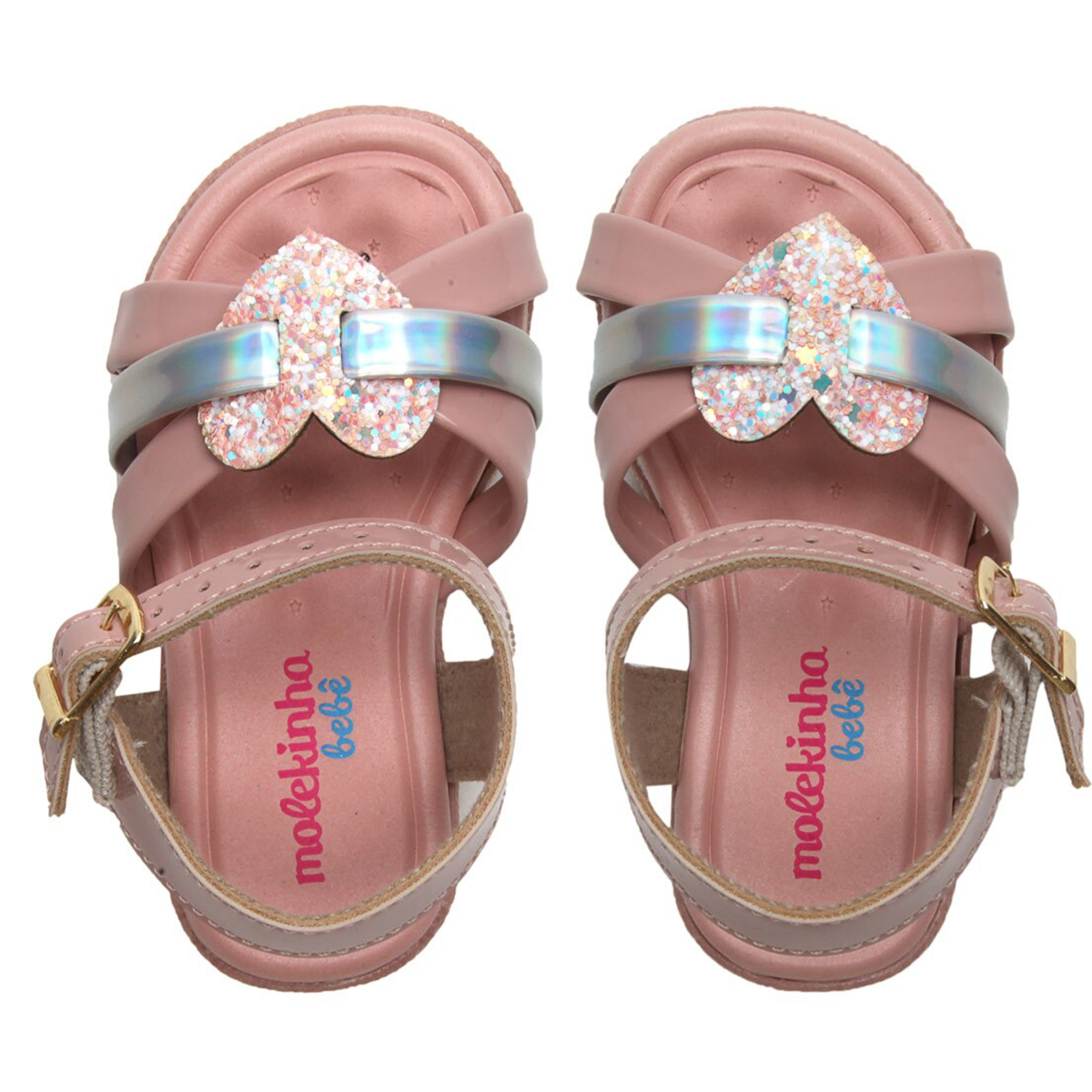 sandalia molekinha menina rosa