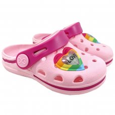 Babuche Infantil LED WorldColors Pop Mini - Rosa Claro