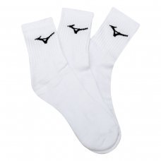 Kit Meia Mizuno Cano Médio Cronos Mid Pacote com 3 pares - Branco