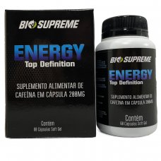Cafeína Energy Top Definition 200mg Bio Supreme - 60 Cápsulas