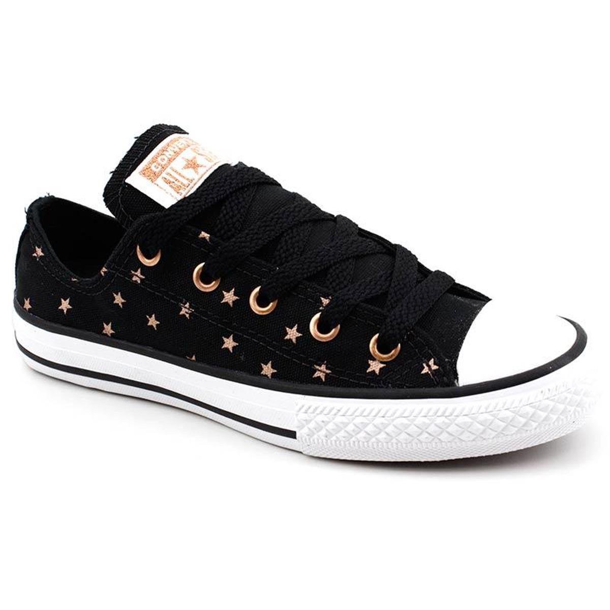 tenis all star infantil masculino preto