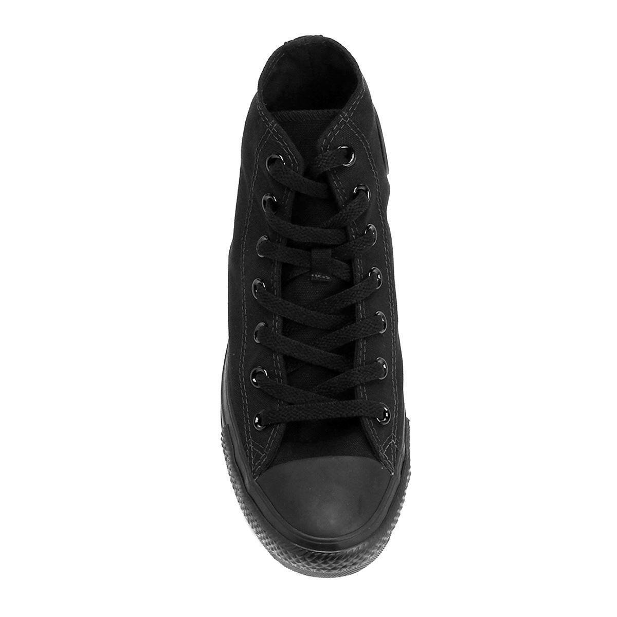 tênis converse chuck taylor all star monochrome hi preto