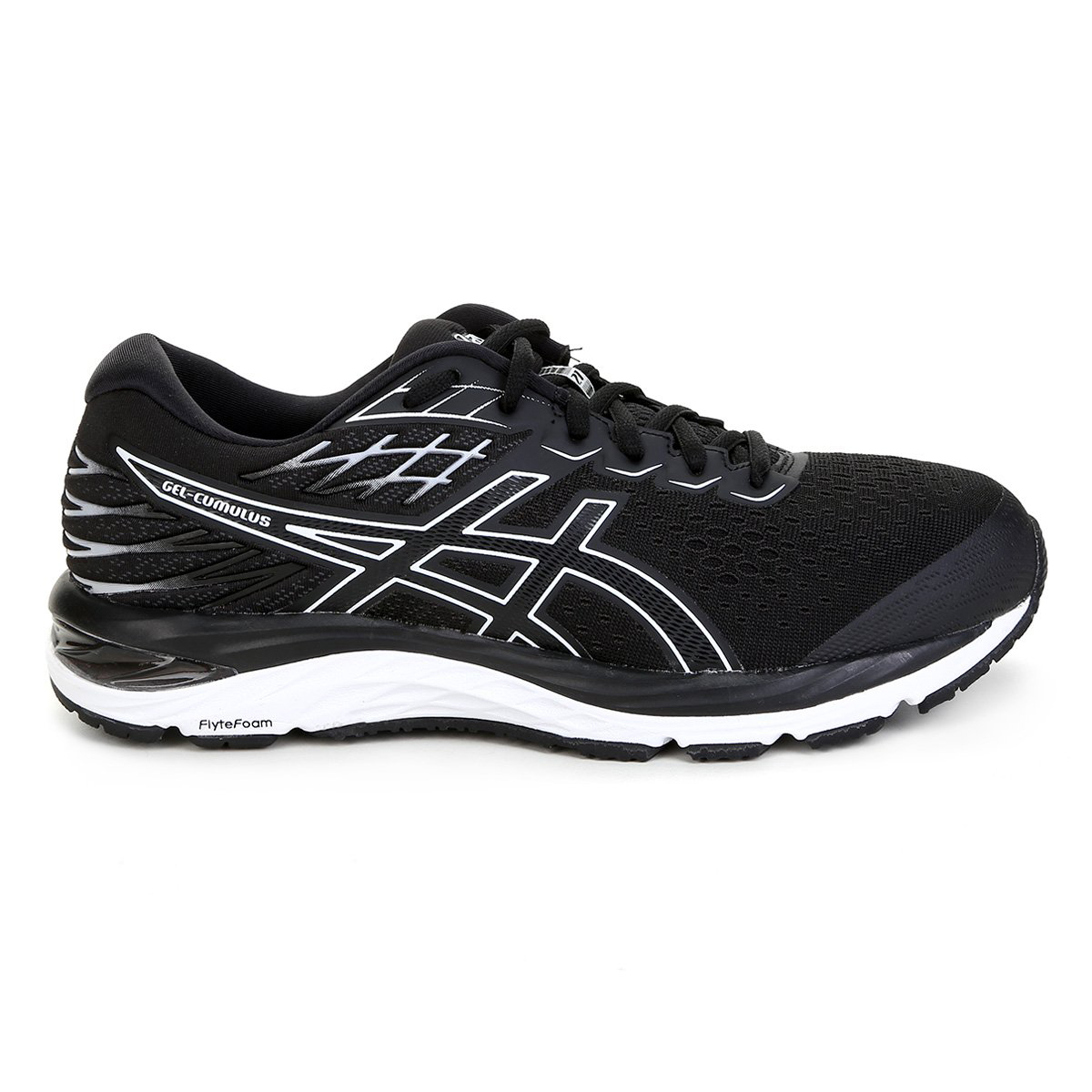 asics preto e branco