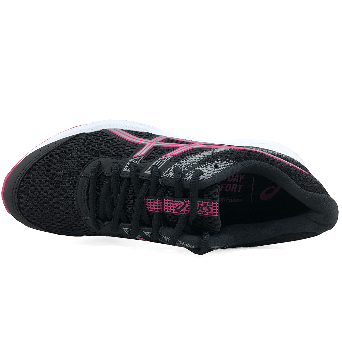 asics feminino preto com rosa