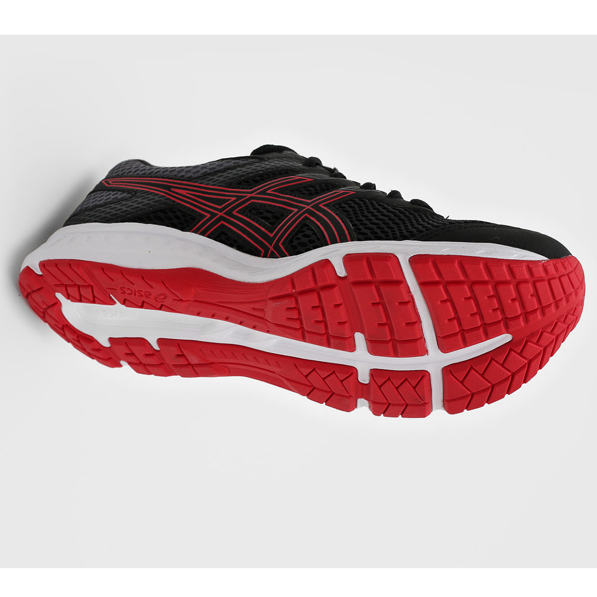 asics vermelho e preto