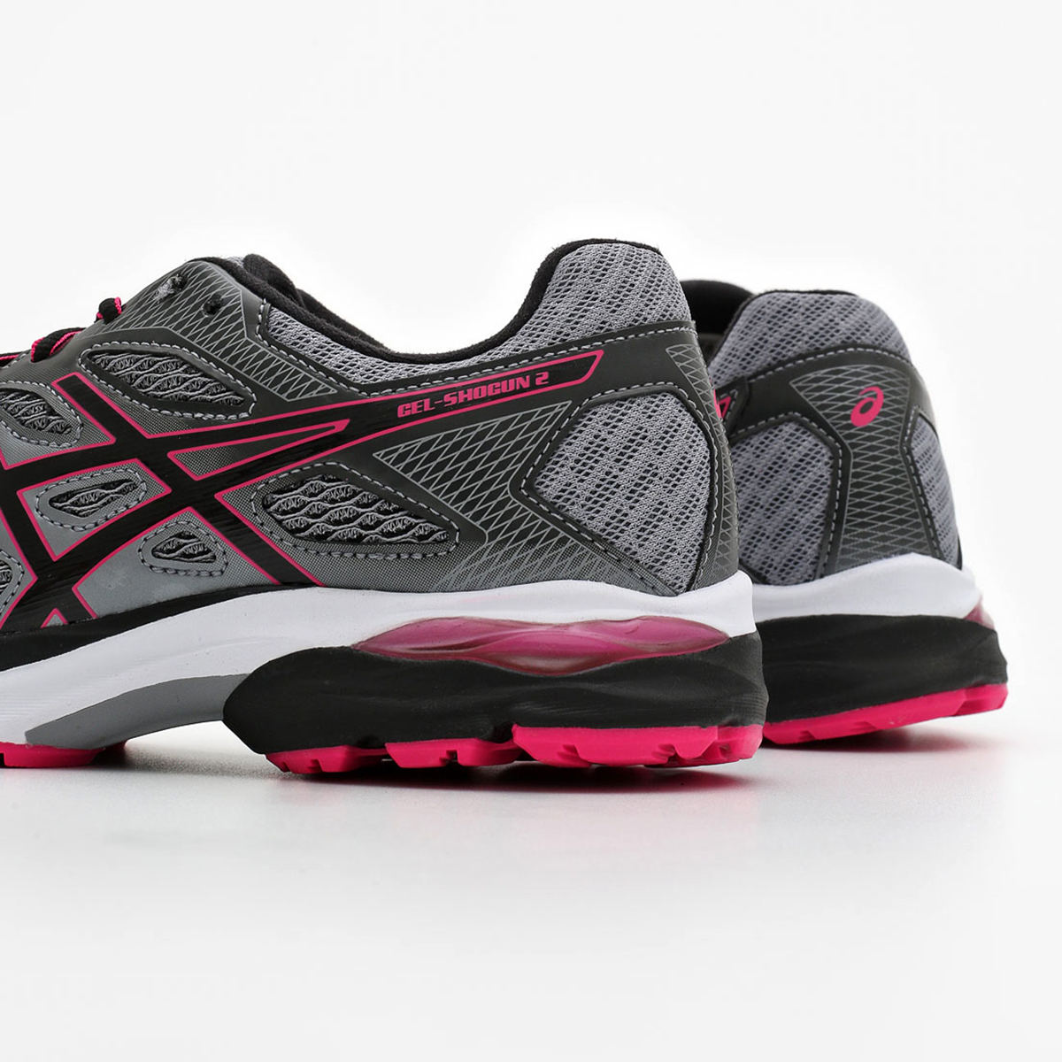 tenis asics feminino cinza e rosa
