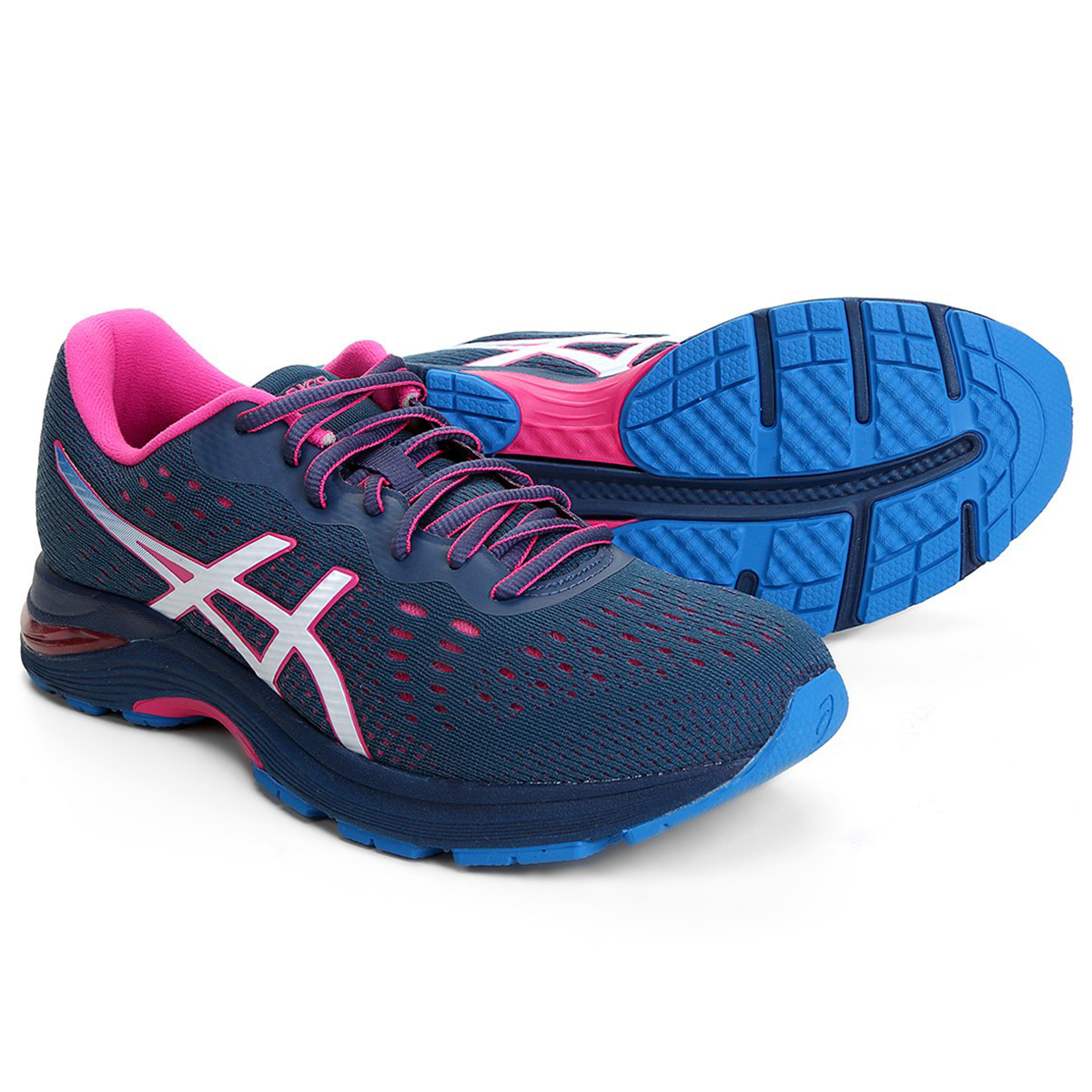 tenis asics feminino branco e rosa