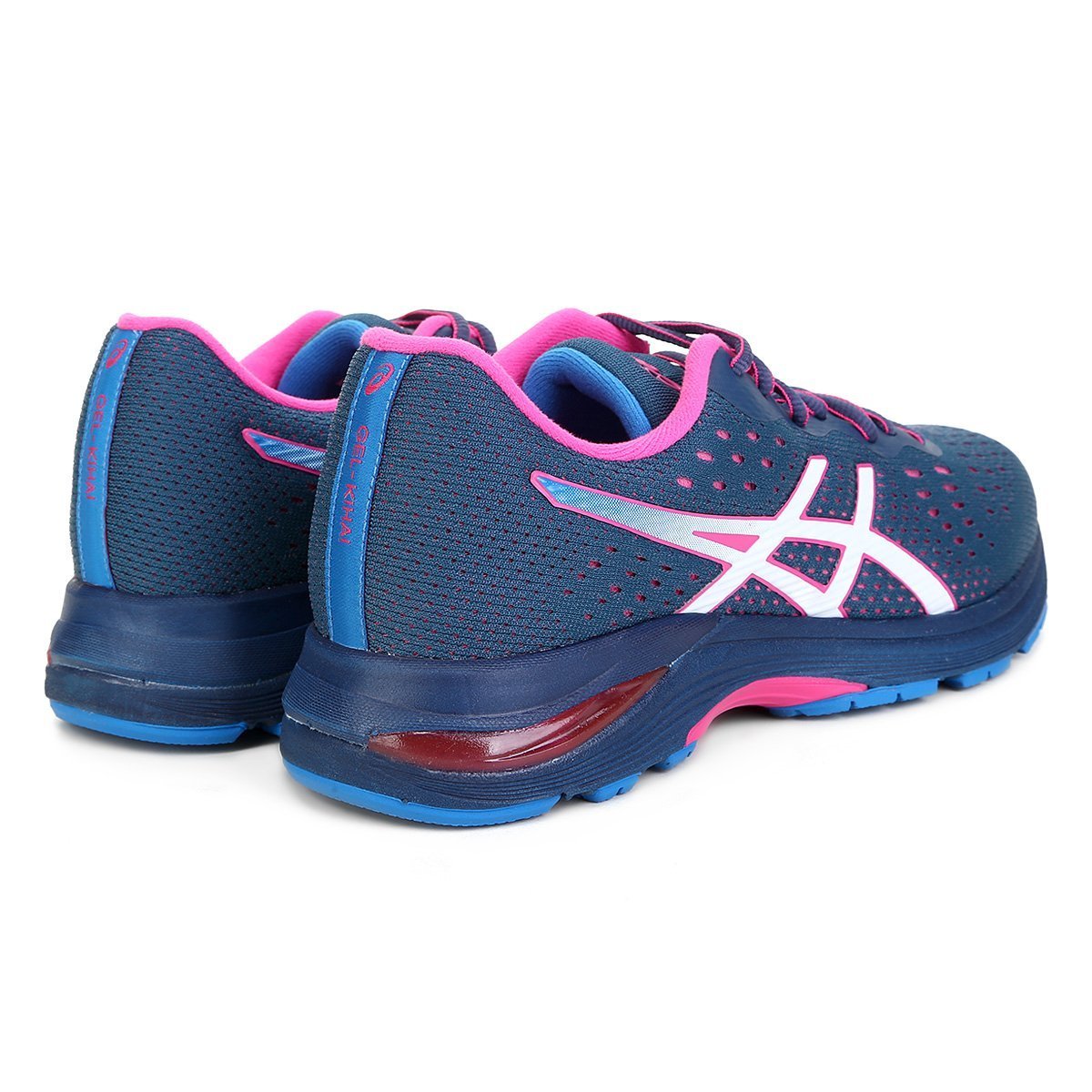 tenis asics azul e rosa