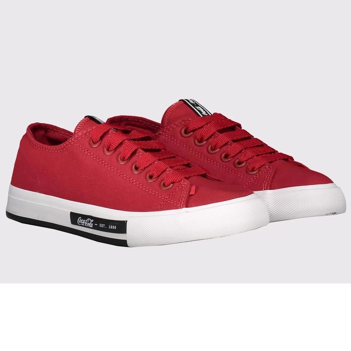 Tenis coca cola vermelho sales feminino