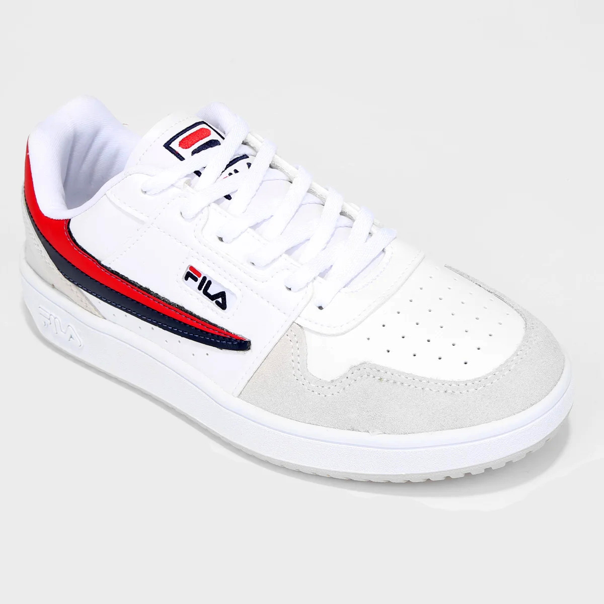 Tênis Fila Arcade Low Masculino Branco e Marinho - Compre Agora ...