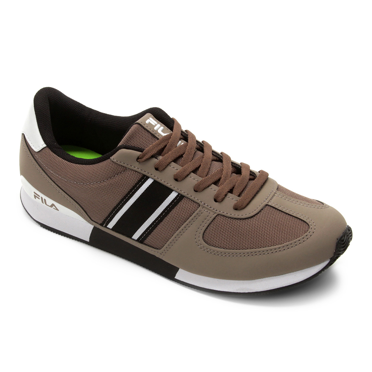 T nis Fila F Retro Sport 2.0 Masculino Bege e Branco Compre
