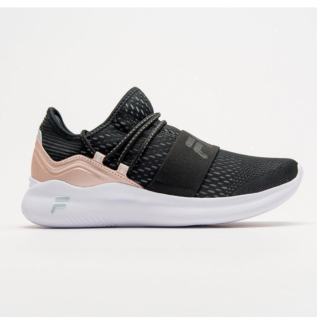 tenis fila feminino rosa com preto