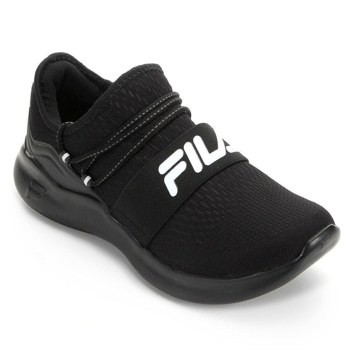 tenis fila preto e branco