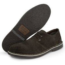 Sapato Couro Kildare Essentials Camurça Masculino - Café