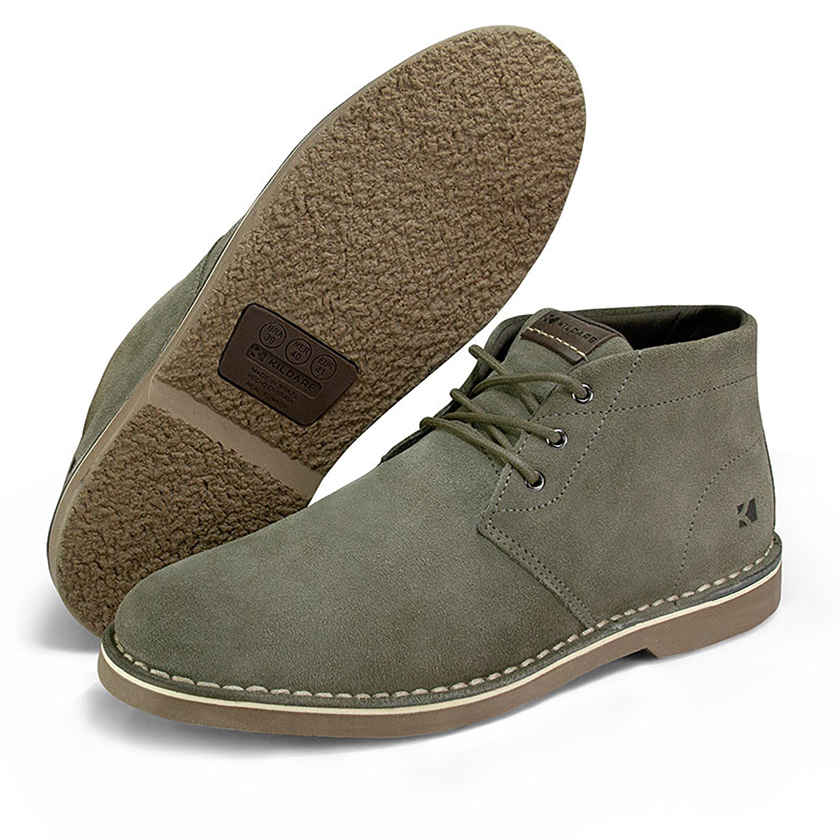 Abotinado Kildare Desert Boot Essentials Camurça Cinza Compre Agora
