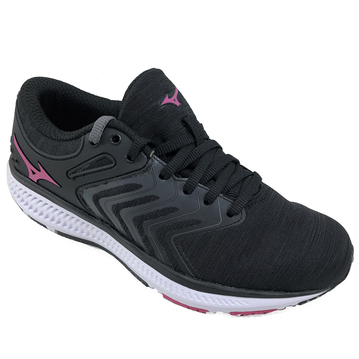 mizuno feminino preto com rosa