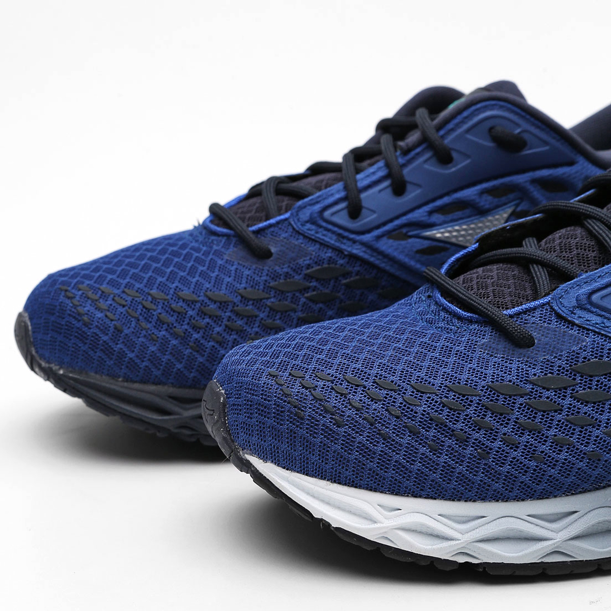 mizuno wave preto e azul