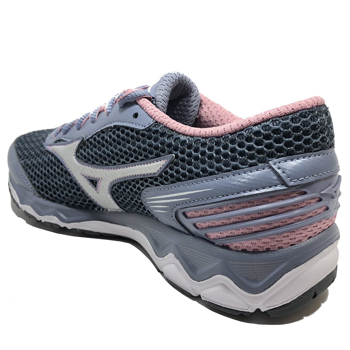 mizuno feminino cinza com rosa