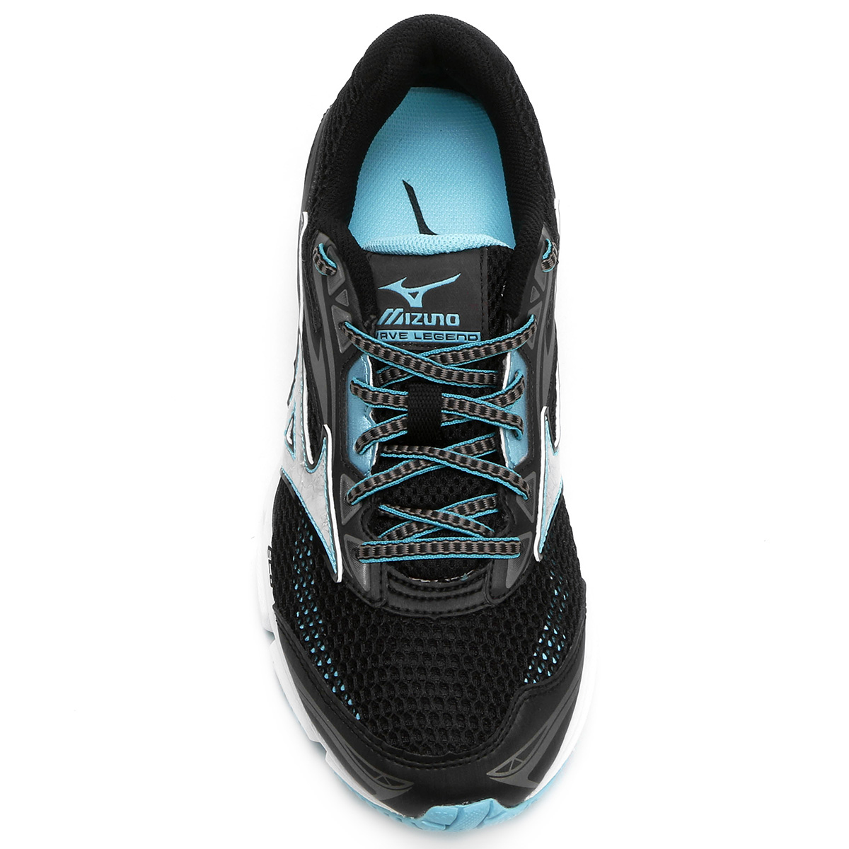 mizuno feminino preto e azul