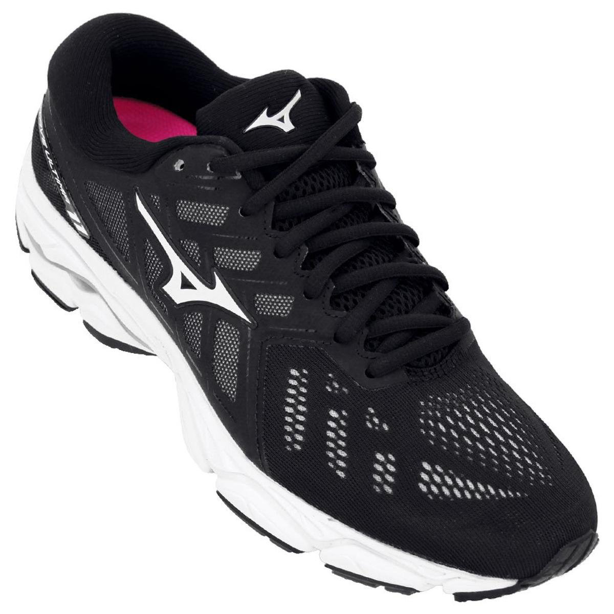 tenis mizuno feminino preto e branco