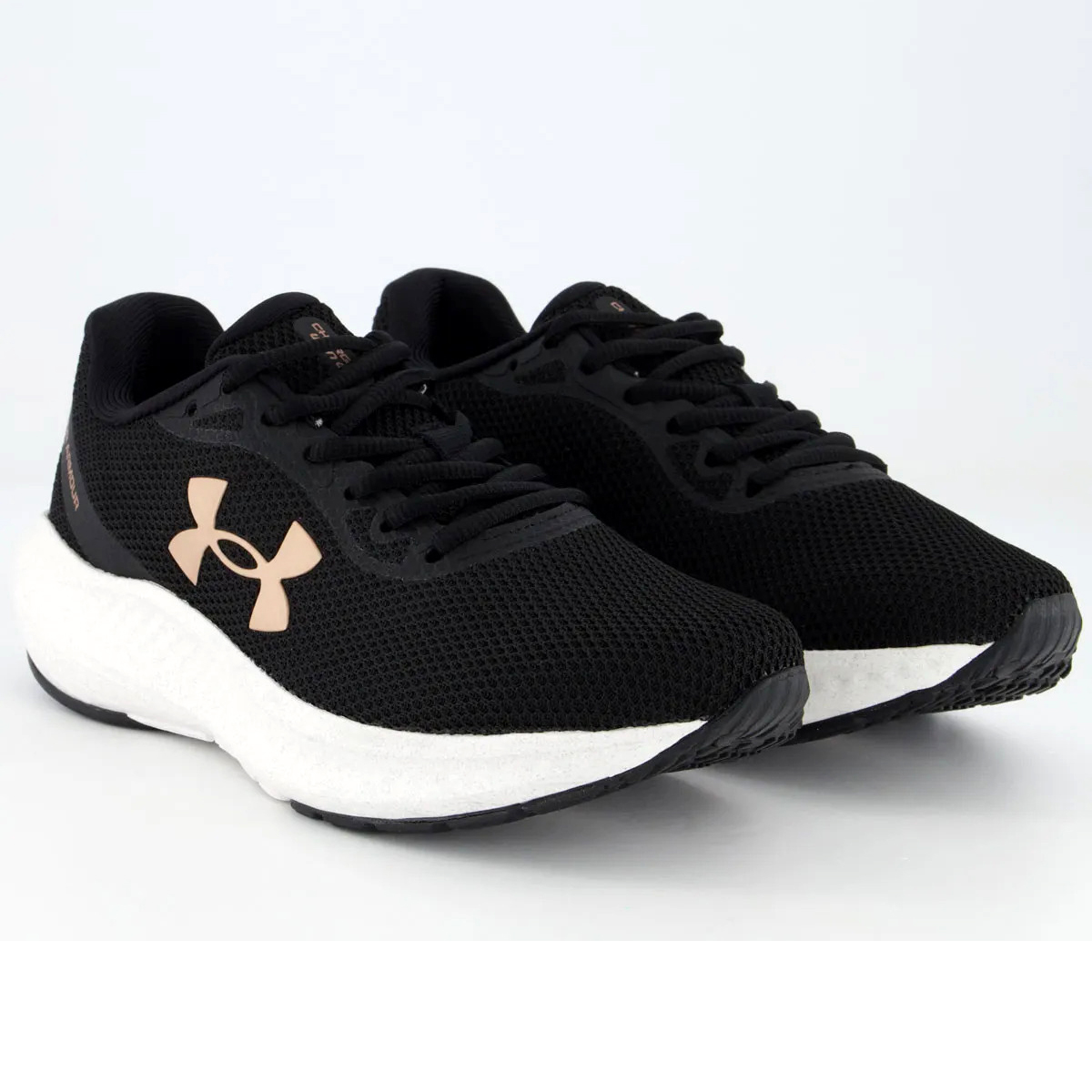 Tênis Under Armour Charged Wing Feminino Preto e Dourado - Compre