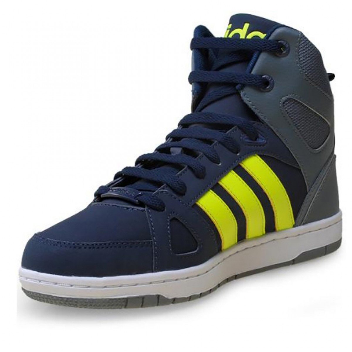 tenis adidas masculino cano alto hoops team mid