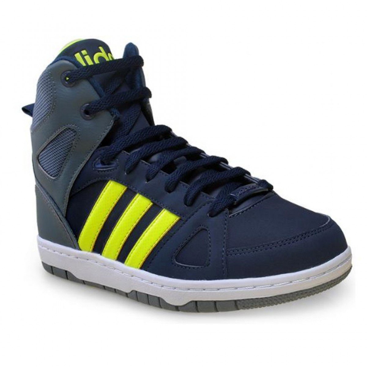 tenis adidas masculino cano alto hoops team mid