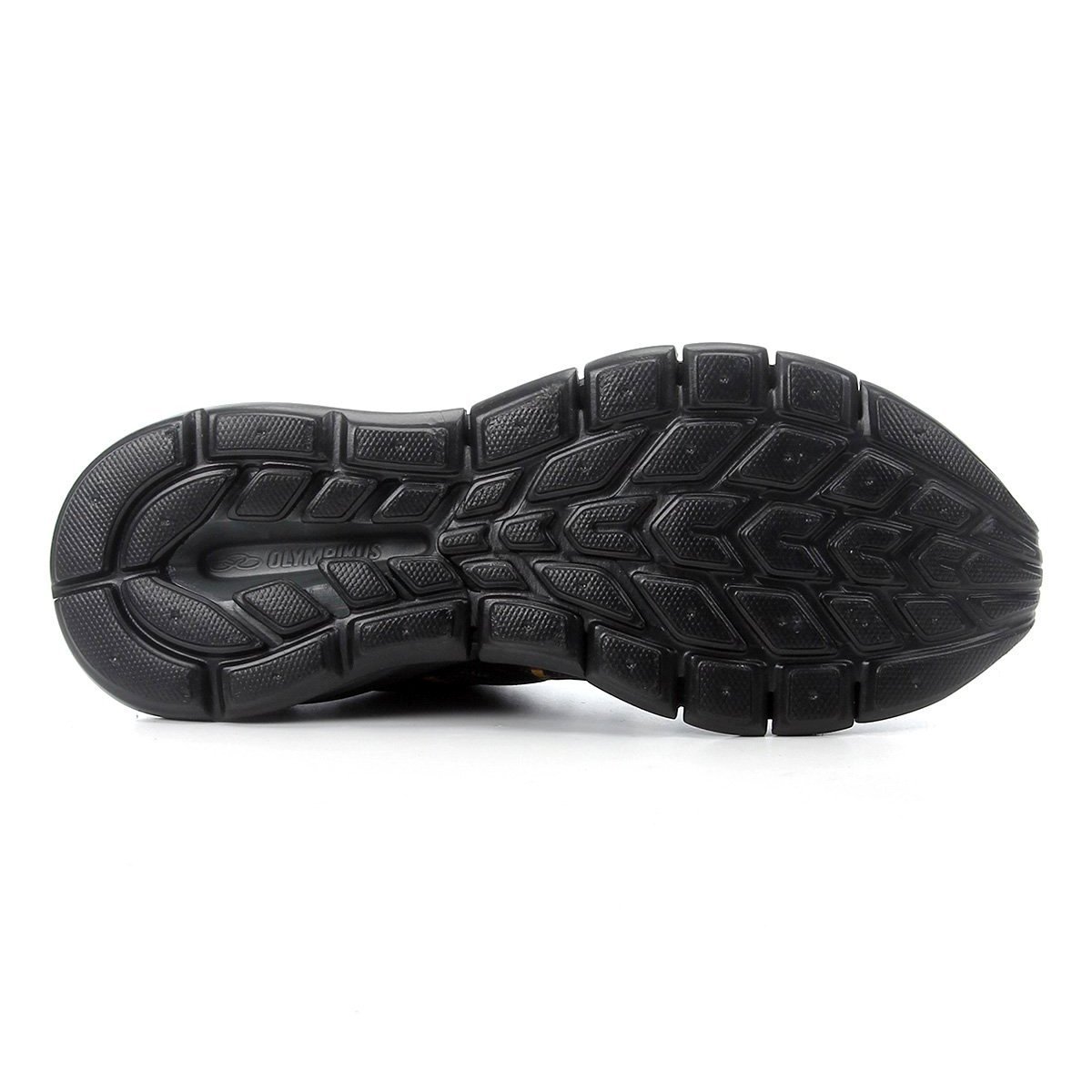 tenis olympikus masculino preto com dourado