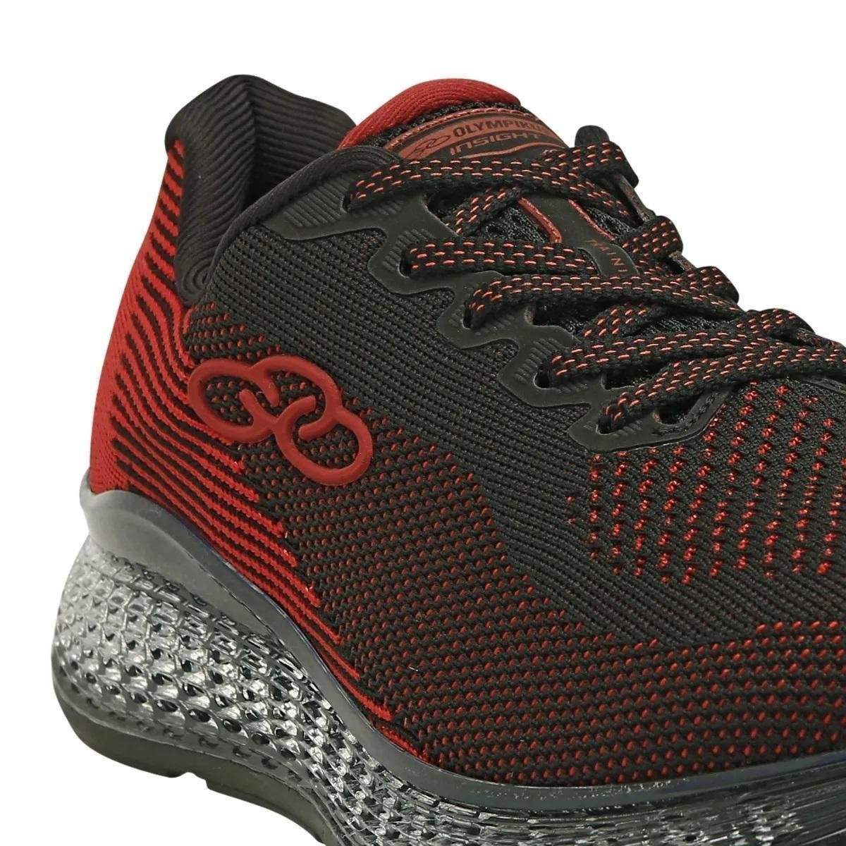 tenis olympikus masculino preto e vermelho