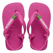 Chinelo Havaianas Baby Brasil Logo Menina - Rosa